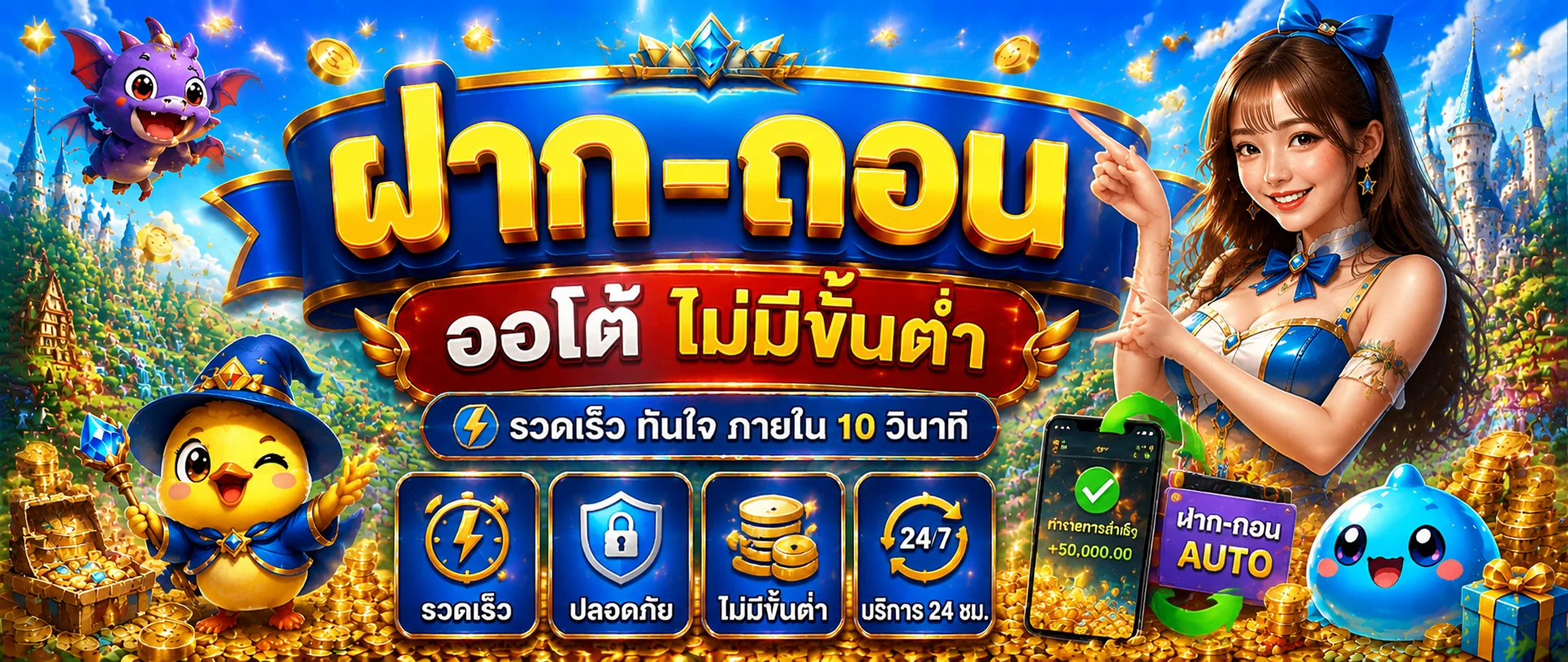 หมวดหมู่บริการบน GACHAWIN สล็อต คาสิโน กีฬา หวย